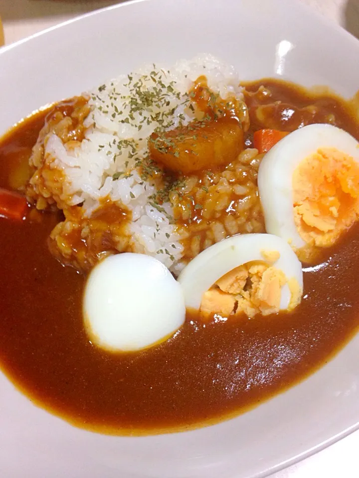 ゆで卵のせ和風カレー|あやにん食堂さん