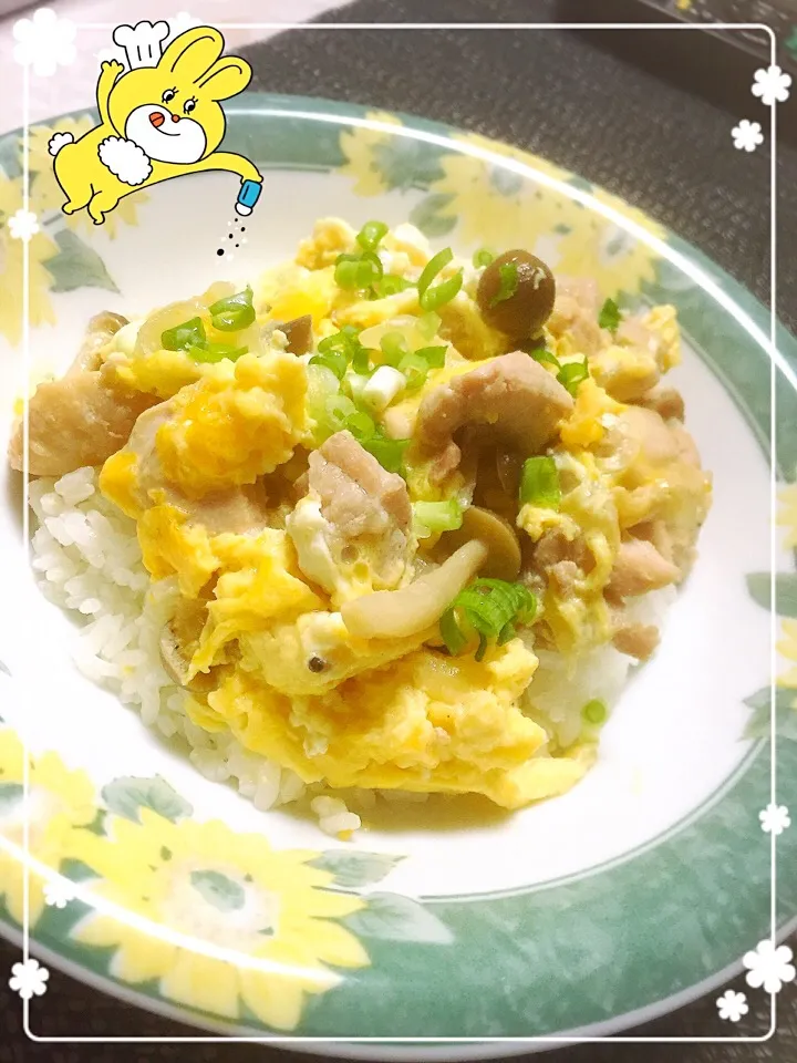 彼氏が作ったとっても優しい味の親子丼♡(*´艸`*)♡|Mikiままさん