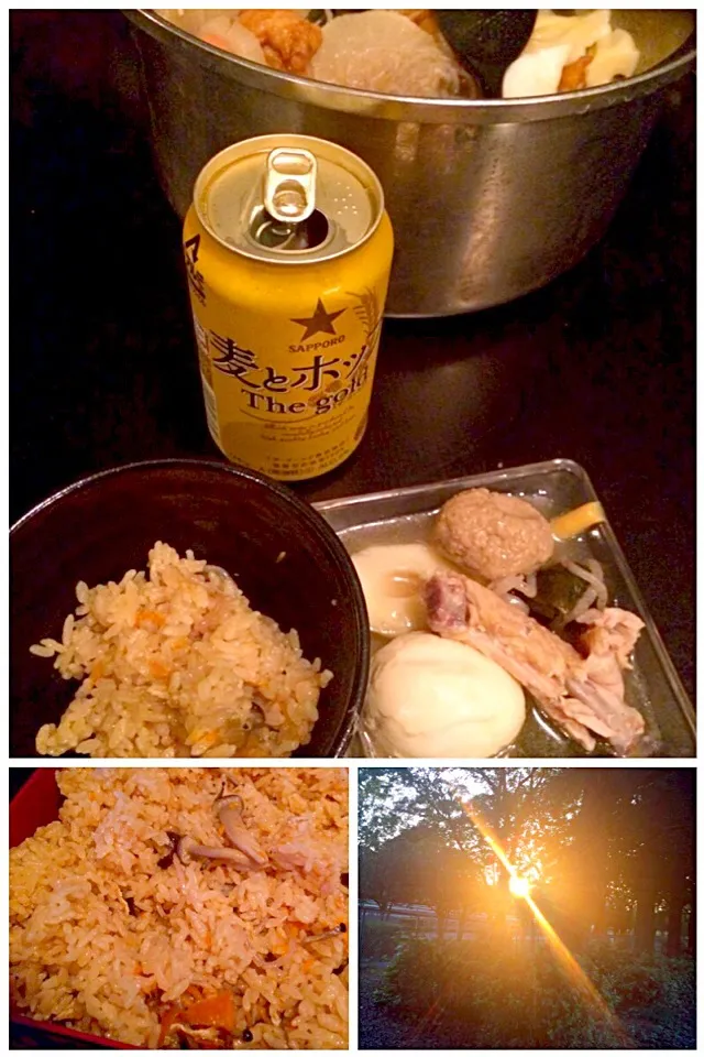 Today's Dinner🍴おでん･しめじの炊き込みご飯|🌈Ami🍻さん