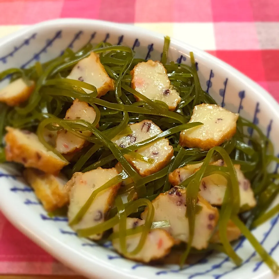 生昆布と薩摩揚げの炒め煮|スカポンタスさん