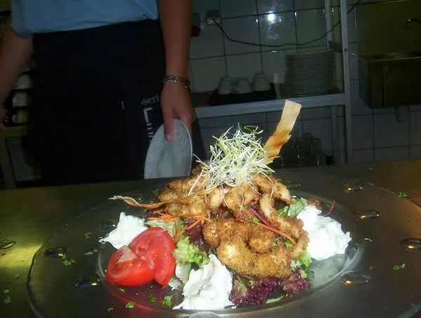 fried sole filet salad|Christopher De Maeyerさん