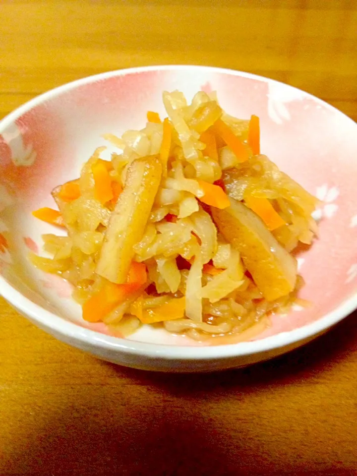 切り干し大根の煮物🍀まる天入り|まいりさん