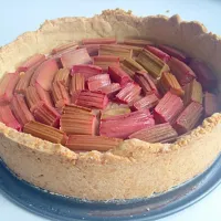 Rhubarb pie|basさん