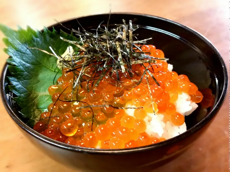 Snapdishの料理写真:自家製いくらの醤油漬け丼|ARIさん