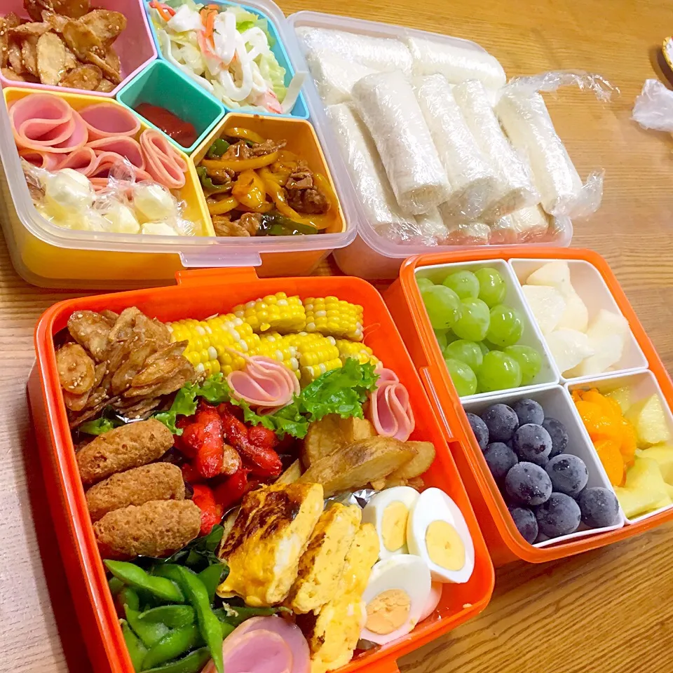 運動会。手抜き弁当(=ω=；)|amiさん