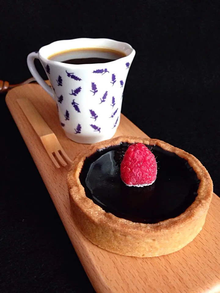 Dark chocolate tart from Artisan Boulangerie Co. ☕️|coxiella24さん