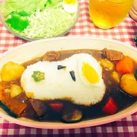 Snapdishの料理写真:THE 夏 スヌーピーカレー|らむちゃんさん