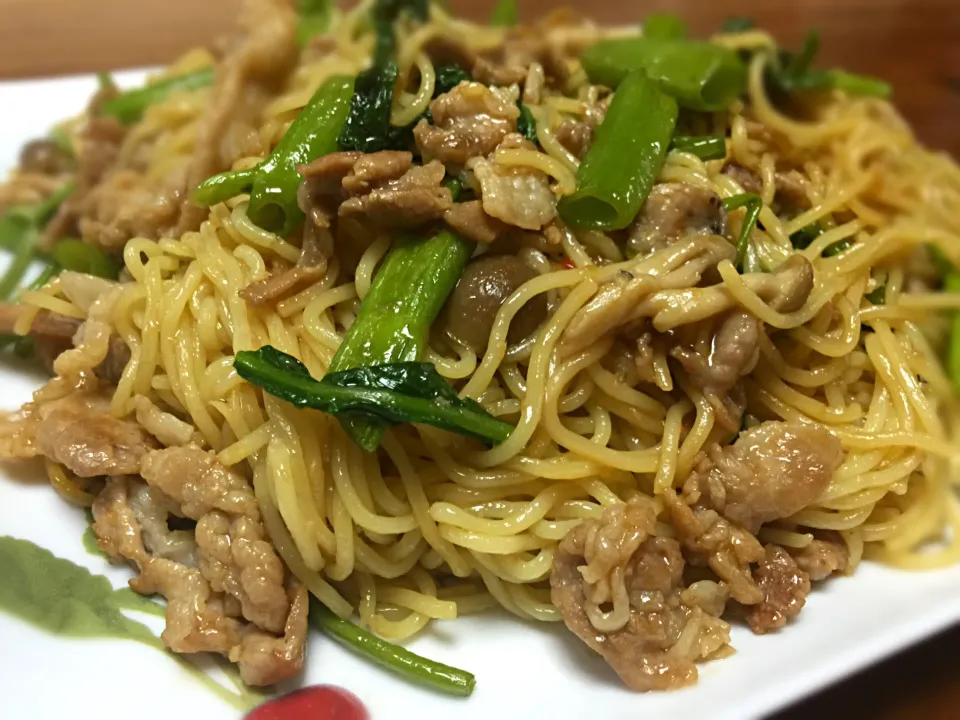 空芯菜のエスニック焼きそば|チルさん