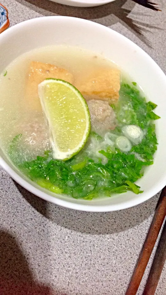 Today's Dinner 'bakso soup'|viviさん