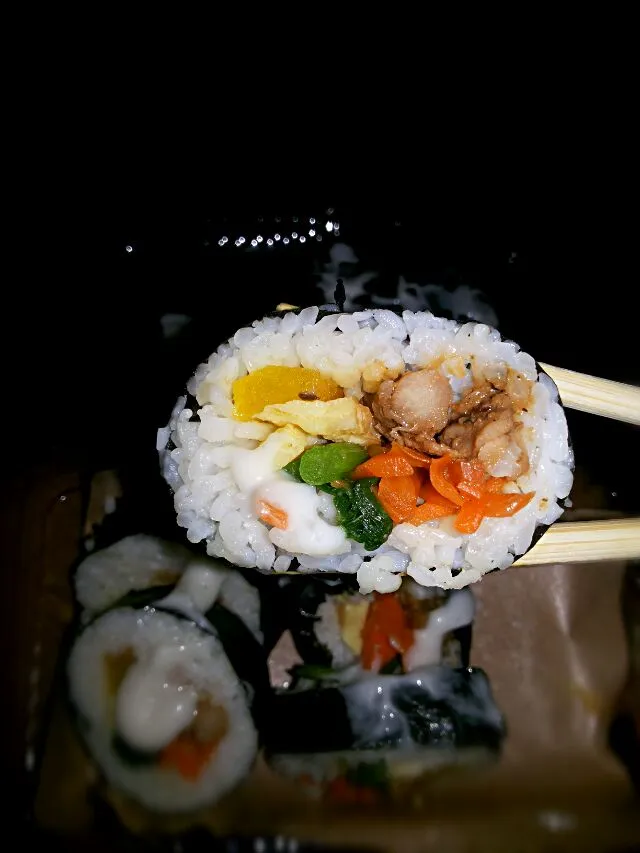 Snapdishの料理写真:Sushi Chicken Blackpepper|Kjohärtantå McMaéさん