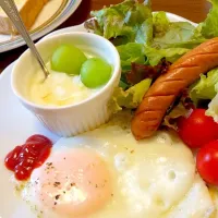 Snapdishの料理写真:日曜日のモーニングセット✩⃛|なっちゃんさん