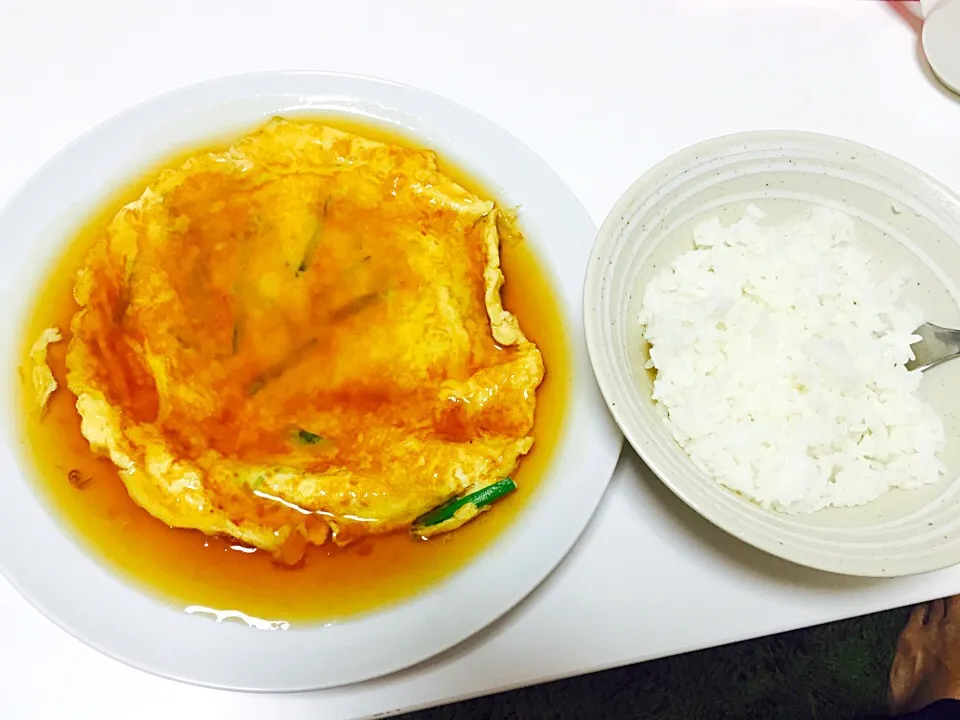 Snapdishの料理写真:9.13 夜食 ニラ玉|りこさん