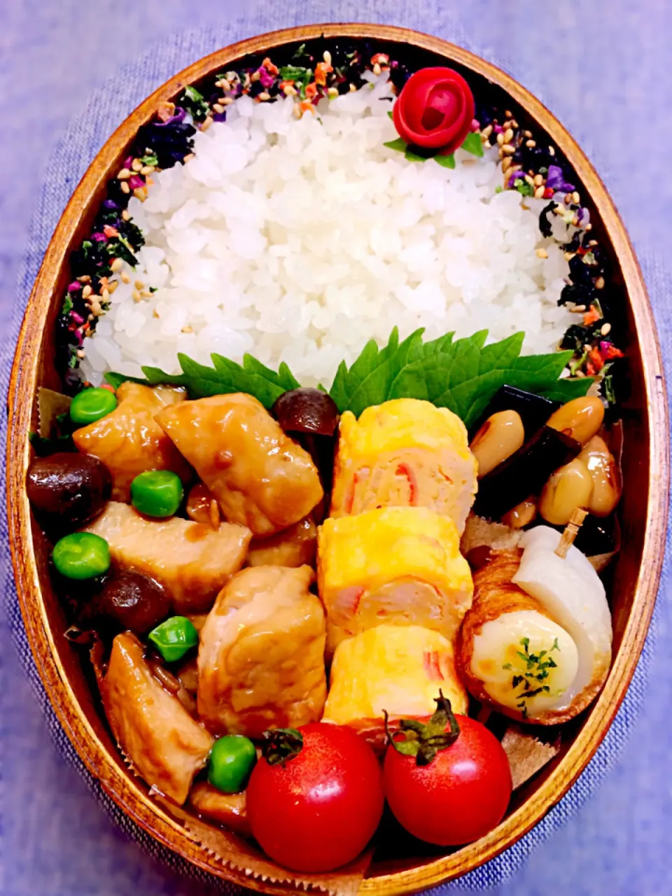 たかこママさんの料理 おとうとのお弁当〜鶏肉とキノコのガリバタ醤油炒め＊お弁当|そらさん