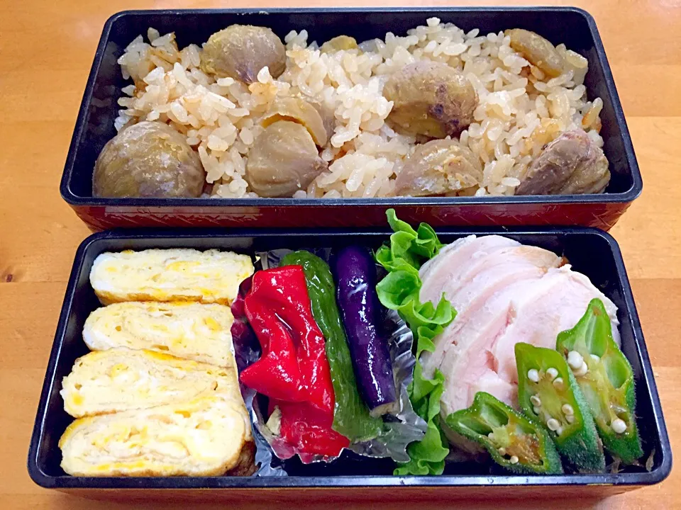 栗ごはん弁当(*^^*)|sachiさん