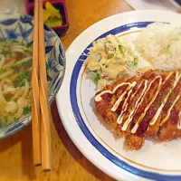 炸猪排定食|咸叔他奶奶さん