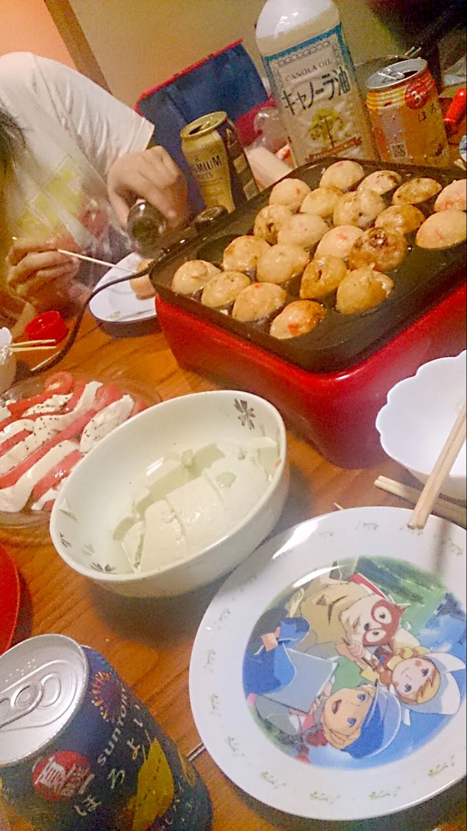 タコパ！1kgのたこ焼き粉を全部焼いたった！∑(๑º口º๑)!!|蜜柑さん