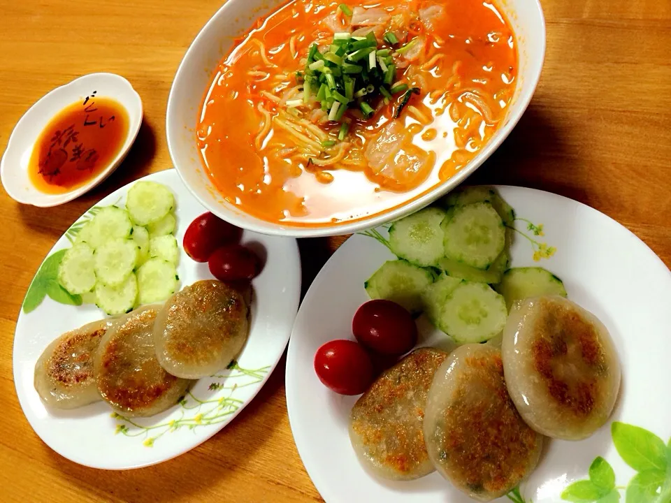 にら焼餅 野菜たっぷり麺〜ピリ辛胡麻みそ味〜|Ａｋａｒｉ♡さん