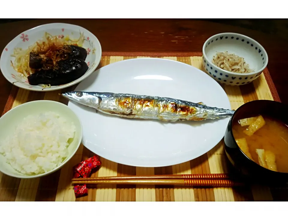 Snapdishの料理写真:和風献立〜旬の秋刀魚〜|nachu♡*さん