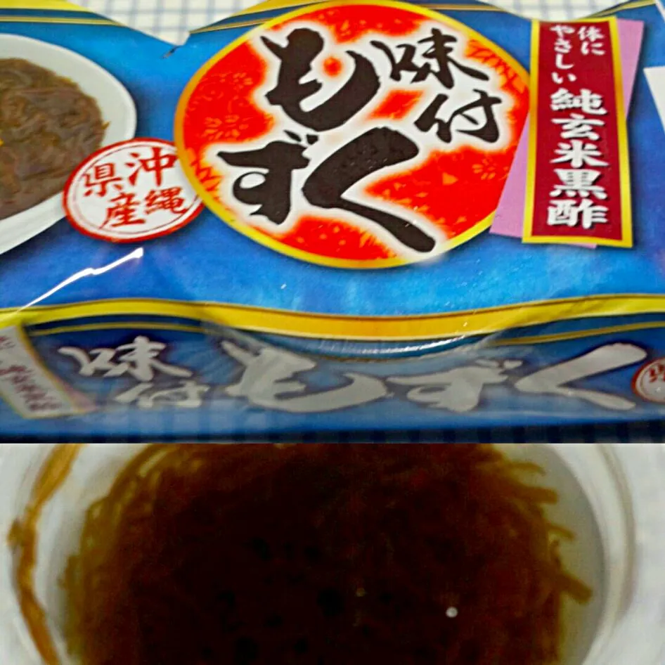 Snapdishの料理写真:味付けもずく 純玄米黒酢 沖縄産|sakumaさん