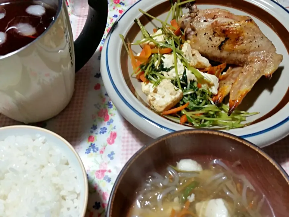 Snapdishの料理写真:思いつき晩ご飯|こやっこさん