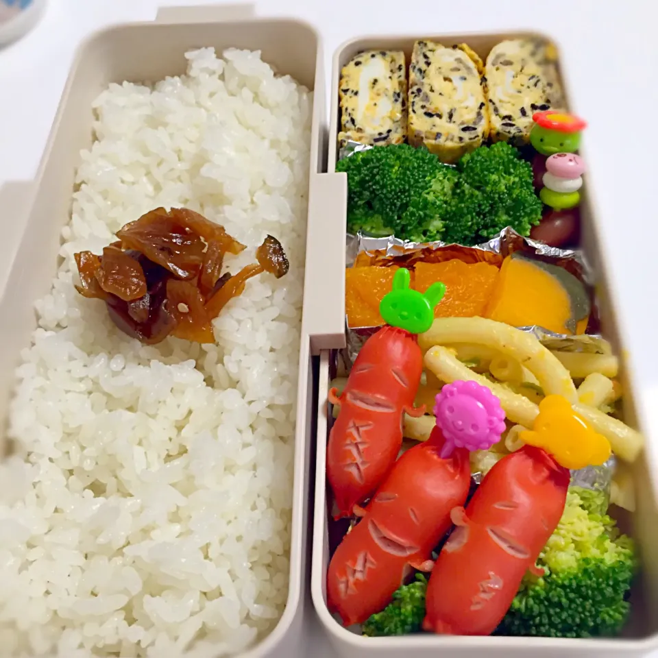 Snapdishの料理写真:2015/09/15(火)お弁当⭐️お久しぶり〜ソーセー人|のりさん８３さん