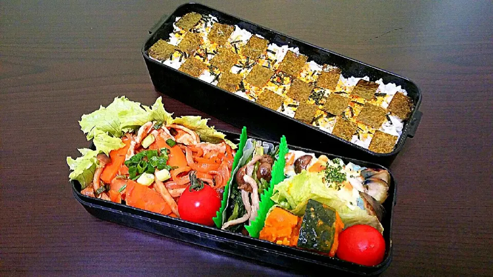 旦那弁当☆ポークチャップの和食弁♪|pikyuさん