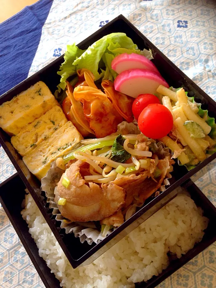 今日はもやしチャーシュー弁当(^○^)|愛ママさん