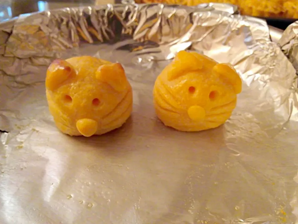 Snapdishの料理写真:Custard Mooncakes - cats|kchumさん