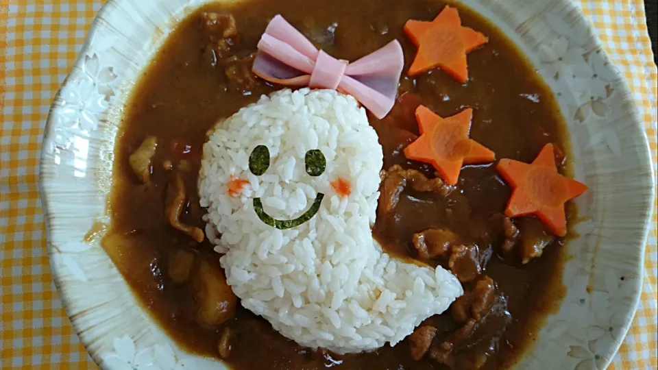 Snapdishの料理写真:おばけちゃんカレー|ゆきりん。さん