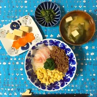 Snapdishの料理写真:三色丼|m.さん