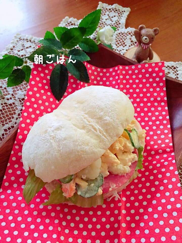 白パンdeサンド(*^^*)|ばろんさん