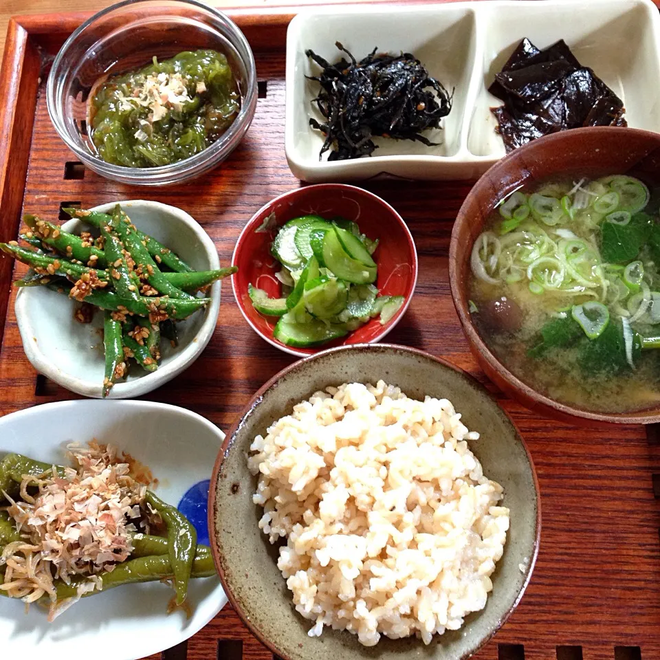 地味で美味しい朝ご飯|まっきーさん