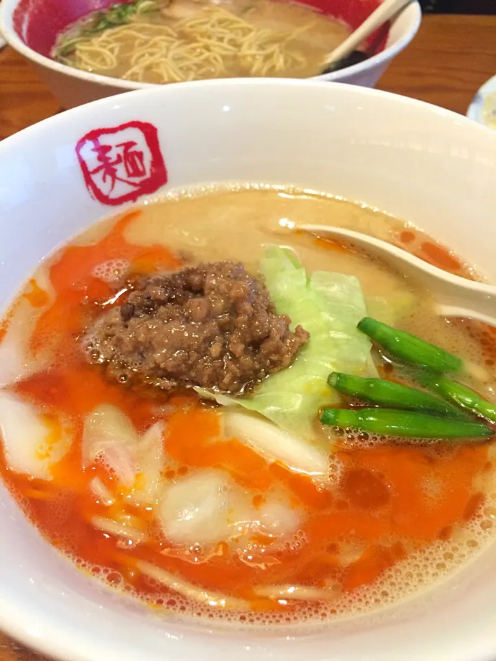 Snapdishの料理写真:とんこつ担々麺✨😋🍜|ゆかりさん