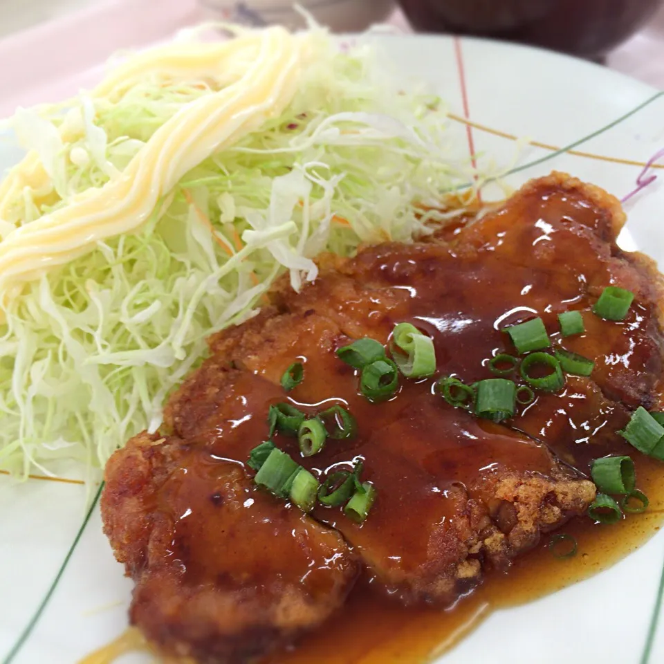 豚肉唐揚げカレー味|さるさん