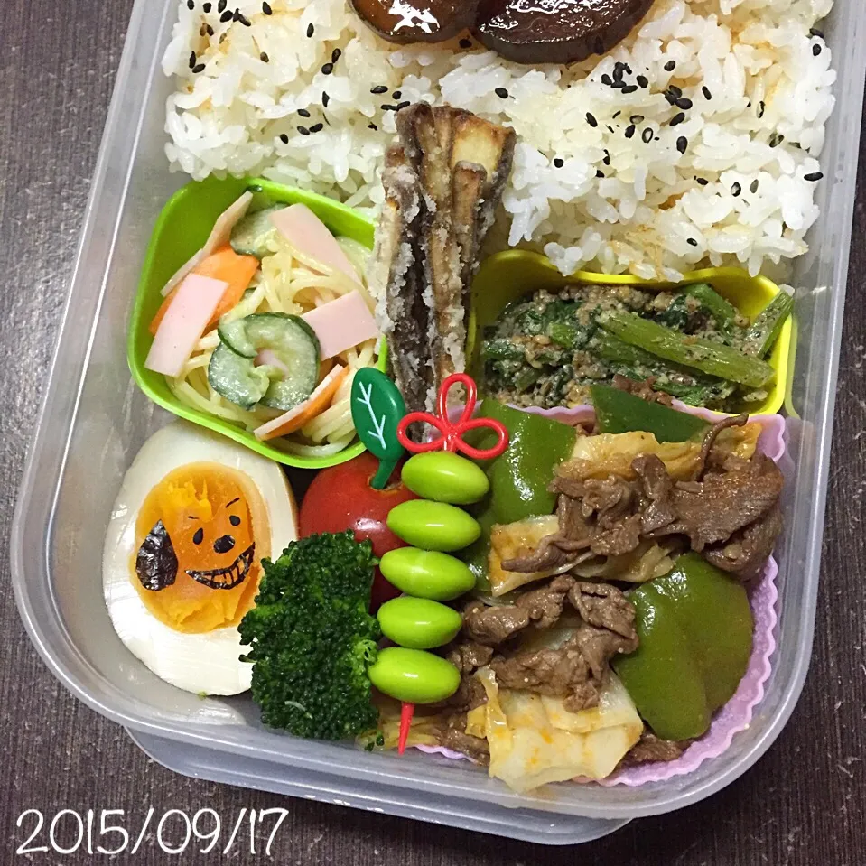 Snapdishの料理写真:09/17お弁当⚘ᗾᐝ|ふくろう女子さん