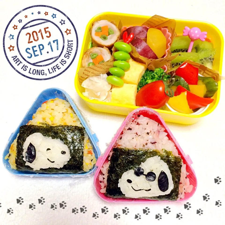 Snapdishの料理写真:スヌーピー♡無理弁当♪|こぶちゃんさん