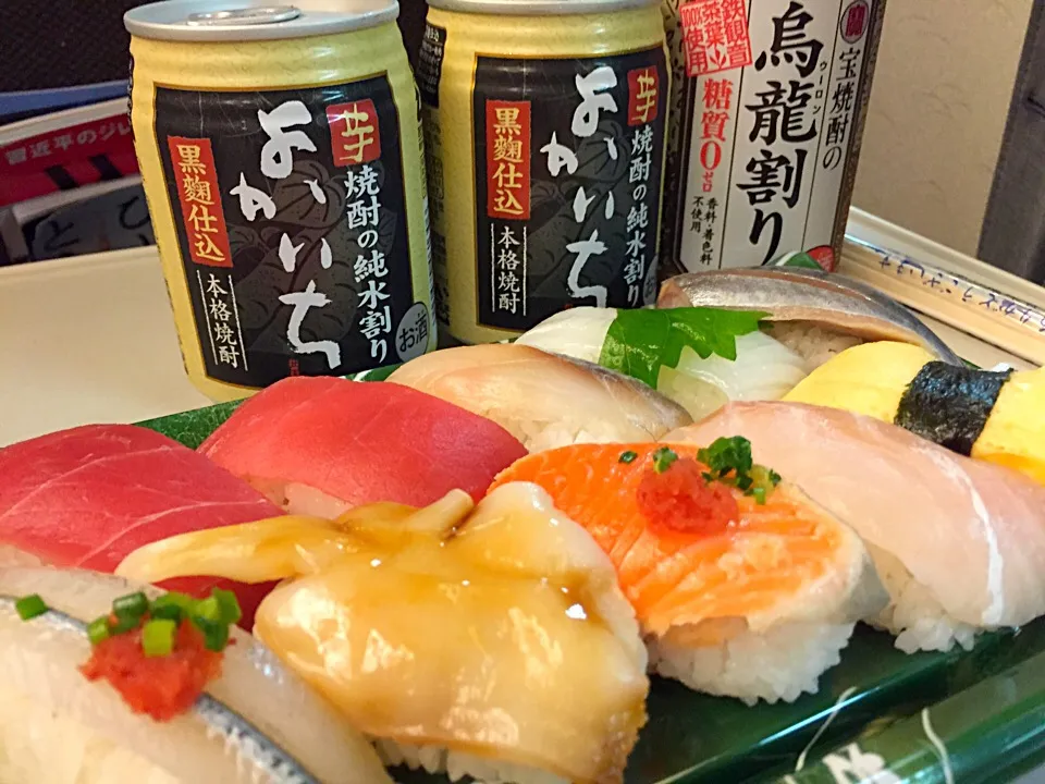 季節のにぎり寿司🍣とお酒🍻|buhizouさん