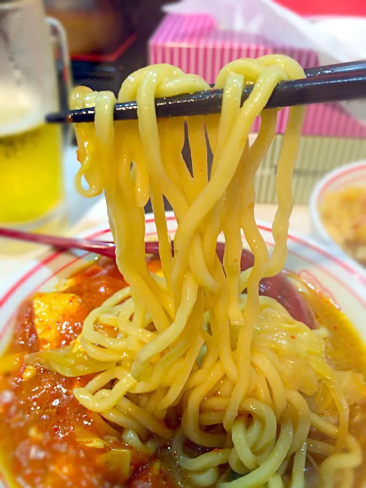 Snapdishの料理写真:蒙古タンメン中本の麺|morimi32さん