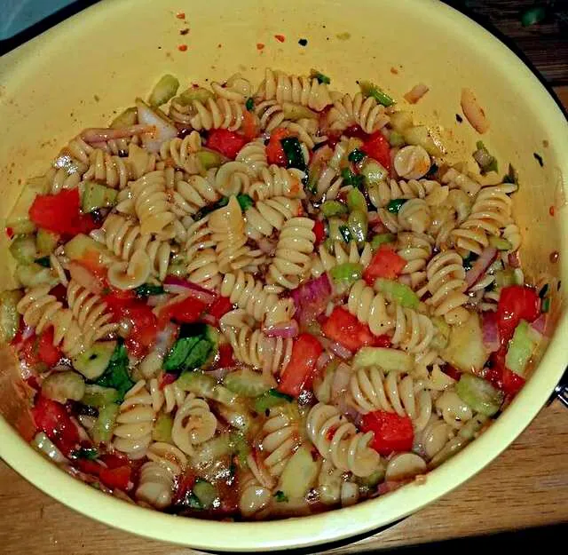 Tasty Colorful #Pasta #Salad #Side dish #Dinner #Vegetable 🌟 🌟 🌟 🌟 🌟|Alisha GodsglamGirl Matthewsさん