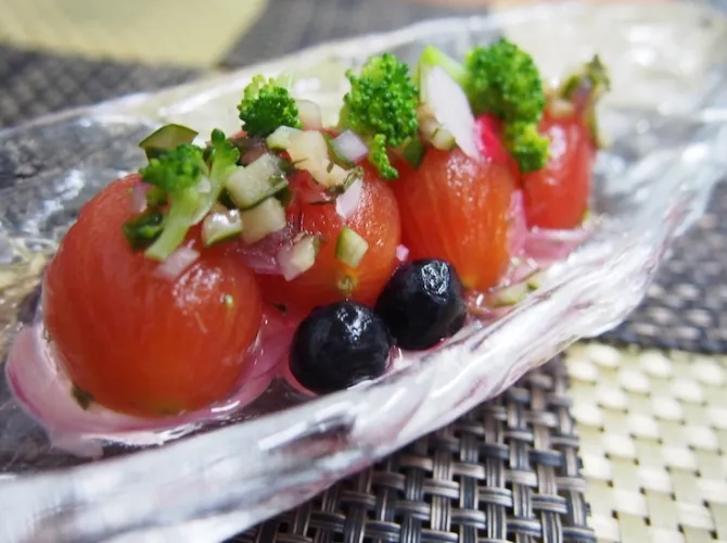 ミニトマトと胡瓜の蜜煮 #シェフごはん|シェフごはんさん