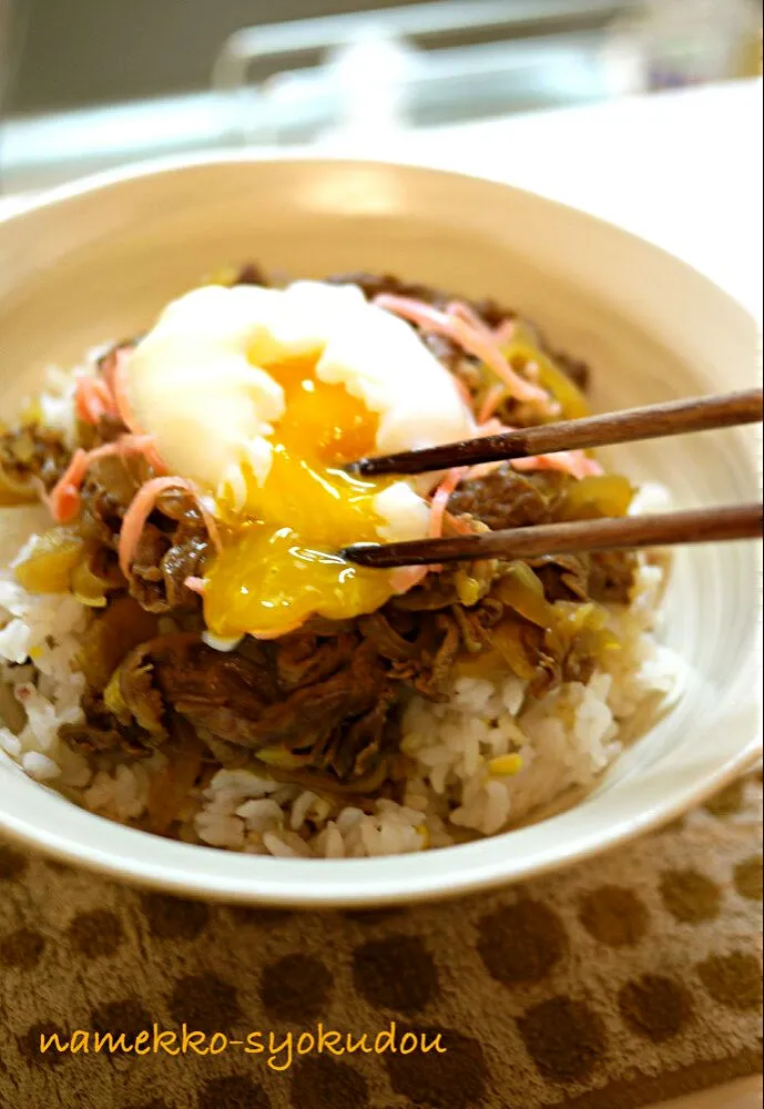 ●10分で簡単☆柔らかお肉の牛丼＆豚丼●|なめっこ星人さん