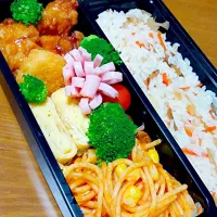 Snapdishの料理写真:高校生のお弁当|yuri-xxxさん