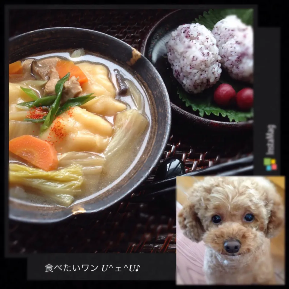 Snapdishの料理写真:♡だご汁の季節…母の味♡|anzyさん