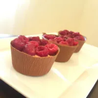 raspberry chocolate cups #Chocolate #raspberry #homemade|talya cohenさん