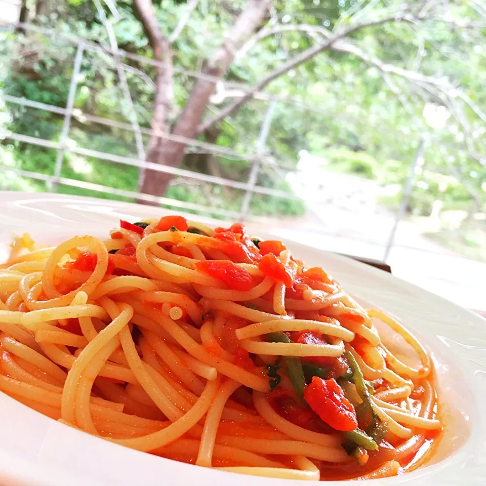 トマトソーススパゲティ|すいかみかんさん