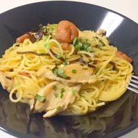 鶏肉と梅のさっぱりパスタ|Kaoriさん