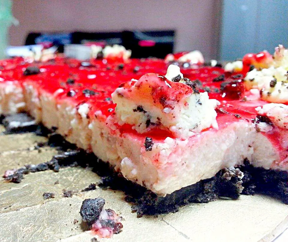 chilled strawberry cheesecake☺ #dentist #chefwannabe|effafazlinaさん