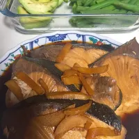 Yellowtail in Teriyaki sauce with slices of ginger|Mary Annさん