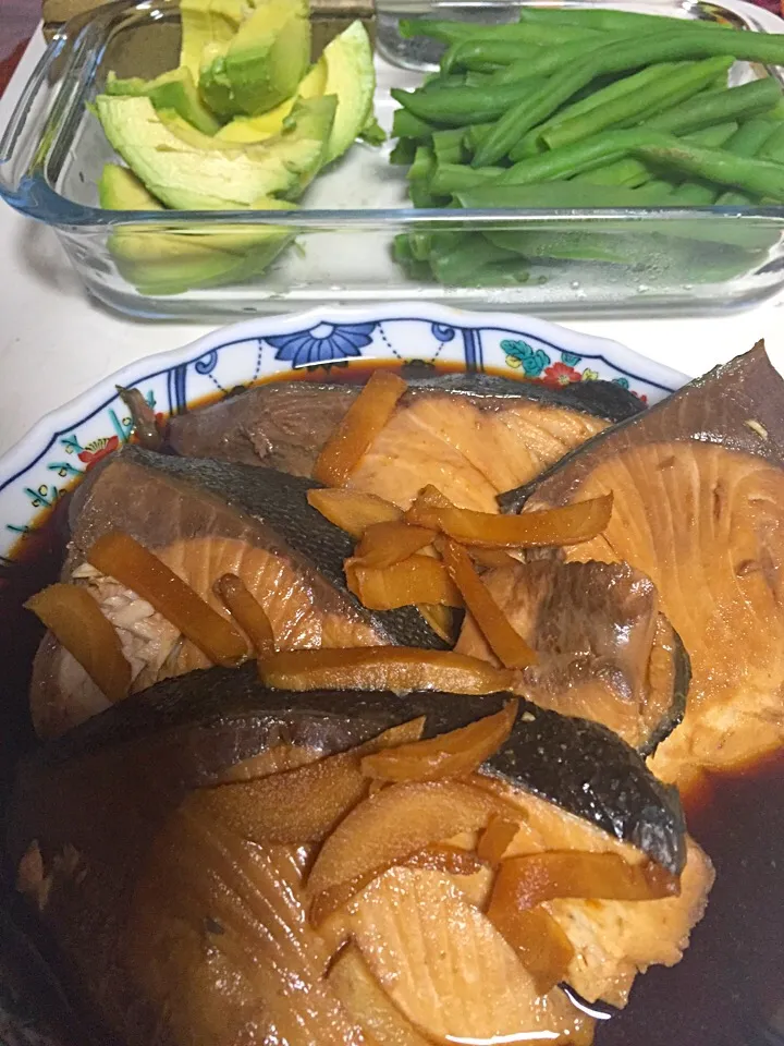 Yellowtail in Teriyaki sauce with slices of ginger|Mary Annさん