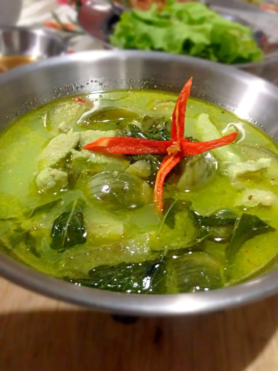 Snapdishの料理写真:Green Curry with Chicken #thaifood #thai #thailand|rtchphmさん